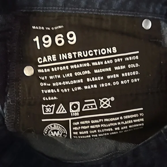 Gap 1969 Always Skinny Mid-Rise Straight Blue Black Cheetah Print Denim Jeans 28 - Picture 7 of 16